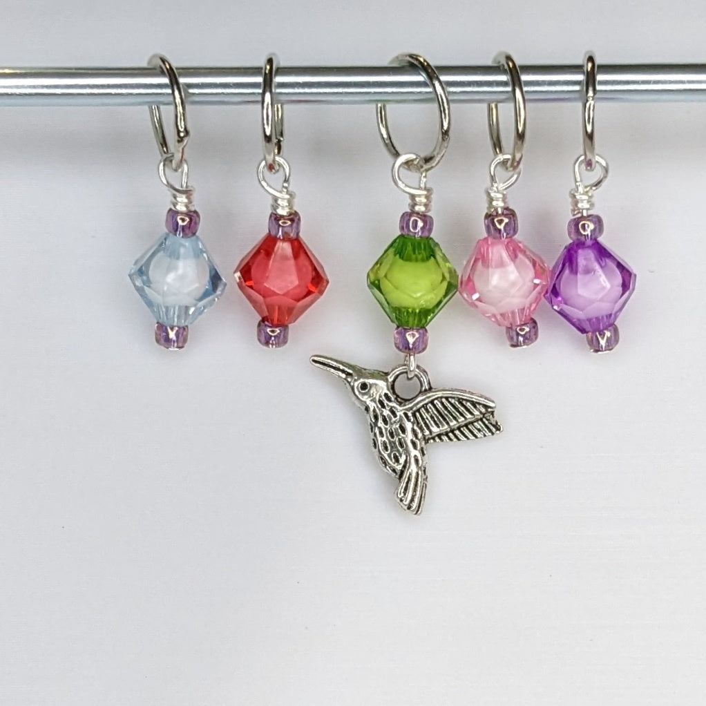 Sabrewing Earrings & Stitch Markers